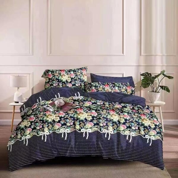 Flower color bed spread