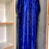 long blue gown