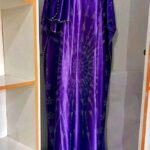 long purple gown