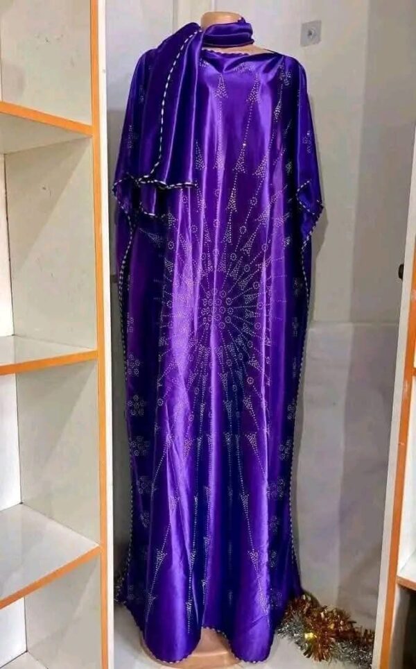 long purple gown