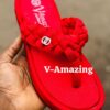 Ladies slippers red