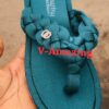 ladies slippers green