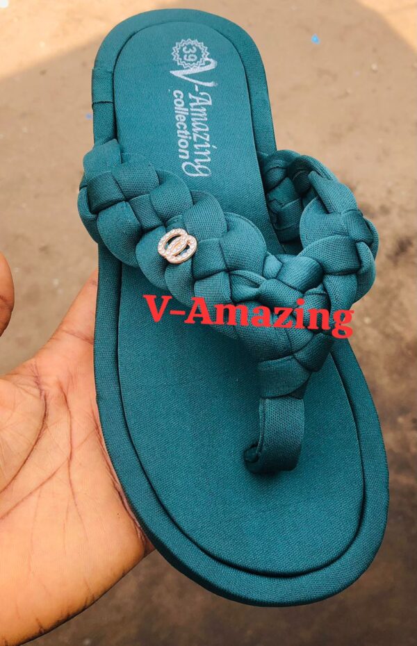 ladies slippers green